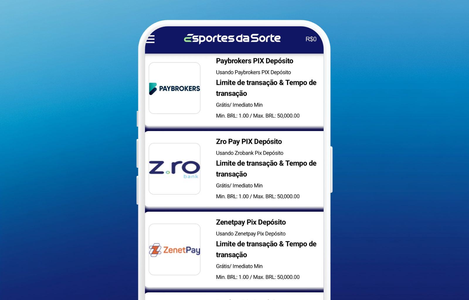 Esporte da Sorte Realize um depósito revis&atilde;o no Brasil